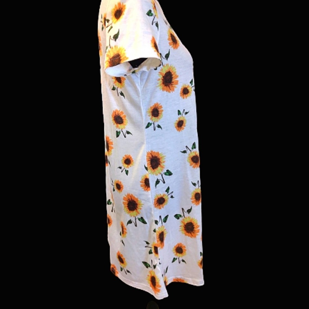 SHEIN Sunflower printed tunic dress Size Small - Picture 4 of 11